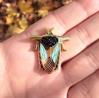 Image 1 of Beetle 2 enamel pin