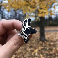 Image 3 of African Wild Dog enamel pin