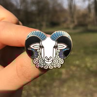 Image 1 of Sheep Enamel Pin // Aries