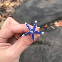 Image 4 of Starfish enamel pin set of two