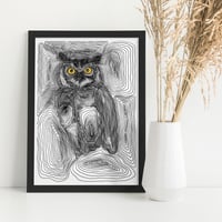 Image 1 of Owl print // A5 or A4 