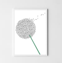 Image 3 of Dandelion print // A5 or A4 