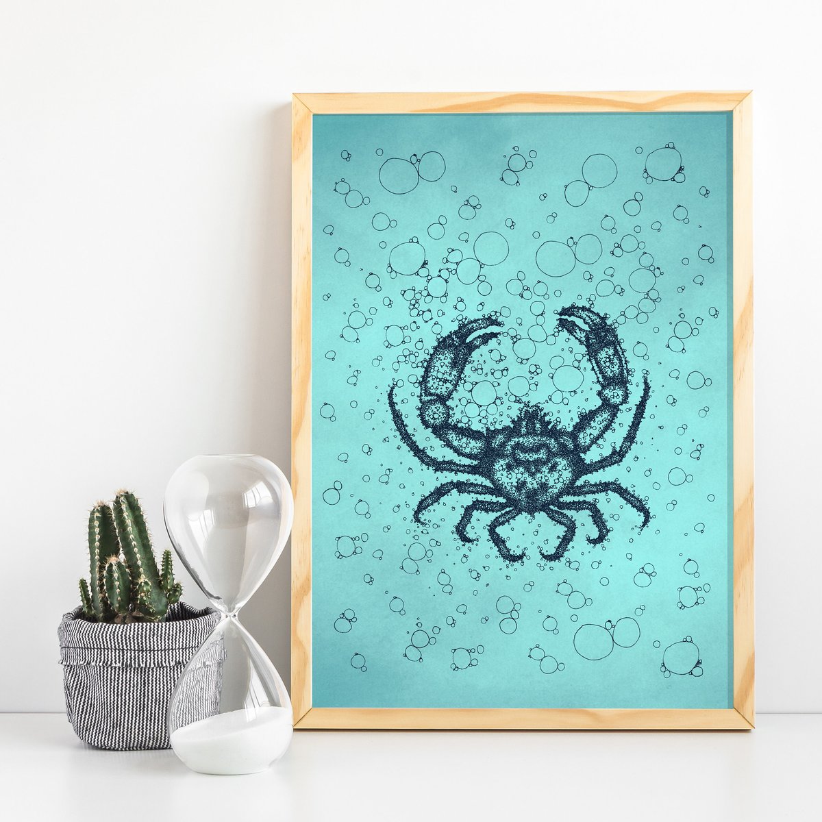 Crab Print A5 Or A4 Artsymalistic crab-print-a5-or-a4-artsymalistic