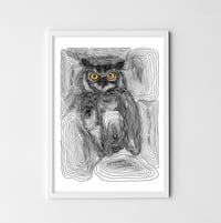 Image 2 of Owl print // A5 or A4 