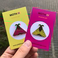 Image 5 of Moth enamel pin // pink