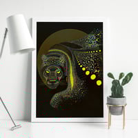 Image 1 of Black jaguar print // A5 or A4