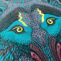 Image 5 of Dark wolf print // A5 or A4
