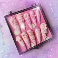 Hand Painted Melody nails