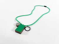 Image 2 of Formica Shape Necklace - Navy and Green and Grey 