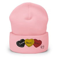 Image 6 of Cuffed Beanie “Candy Hearts”