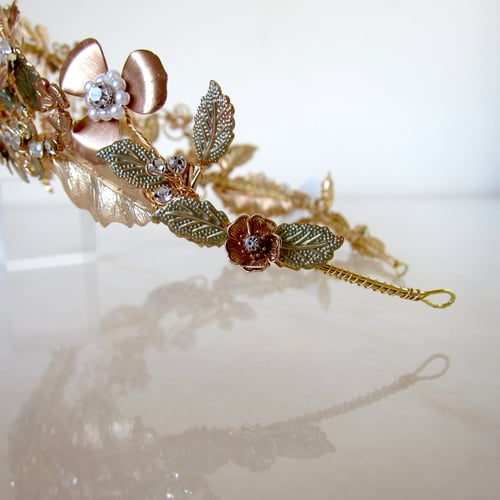 Image of Gilded Petals tiara