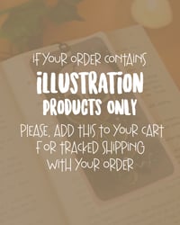 Tracked Shipping for Illustration Orders Only