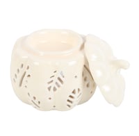 Image 2 of OFF WHITE AUTUMN LEAVES PUMPKIN OIL BURNER