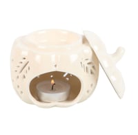 Image 3 of OFF WHITE AUTUMN LEAVES PUMPKIN OIL BURNER