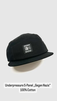 Image 3 of 5 Panel Cap Cotton (black)