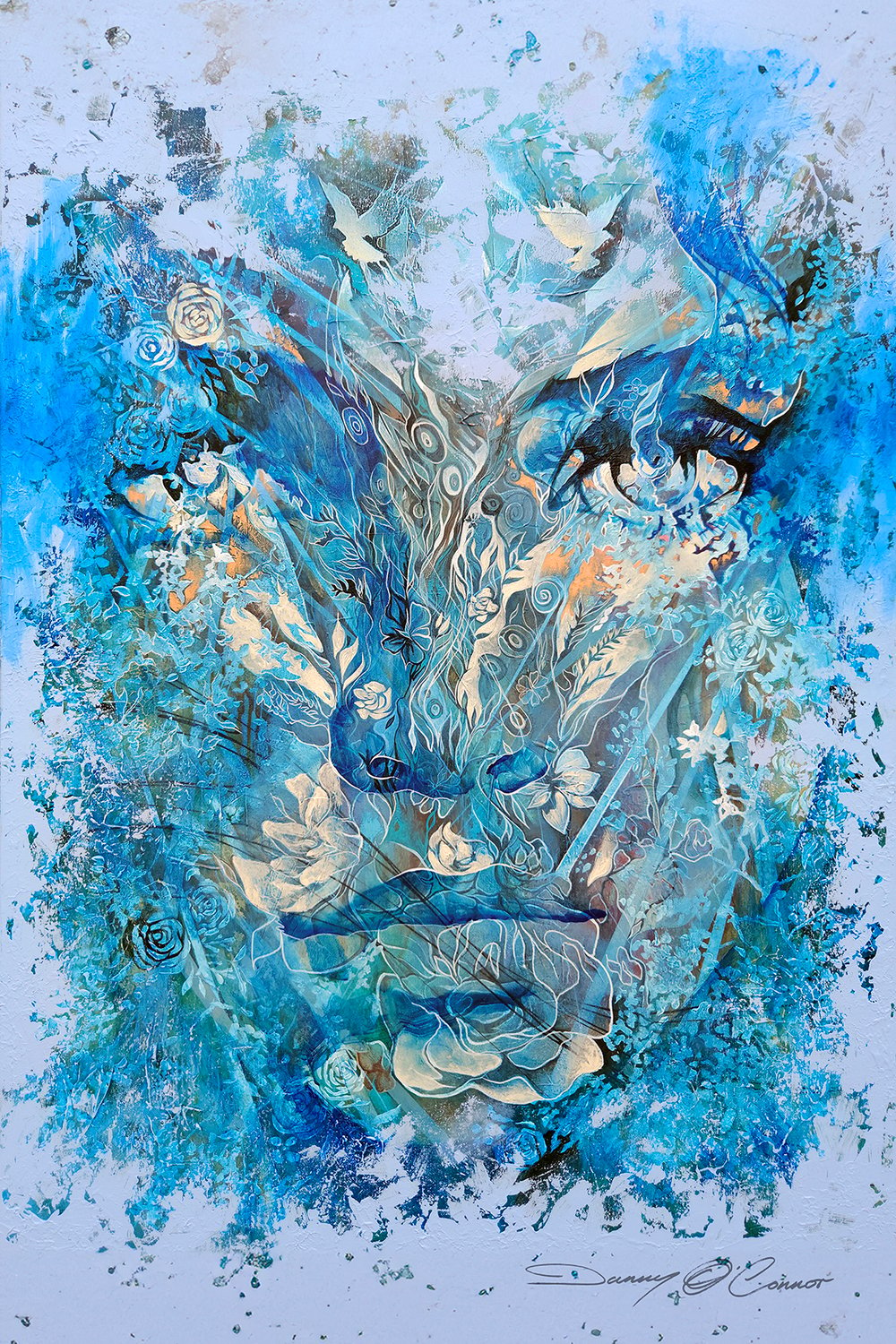 Eyes Of Glowing Embers (Blue) Open Edition Print - FREE WORLDWIDE SHIPPING!!!