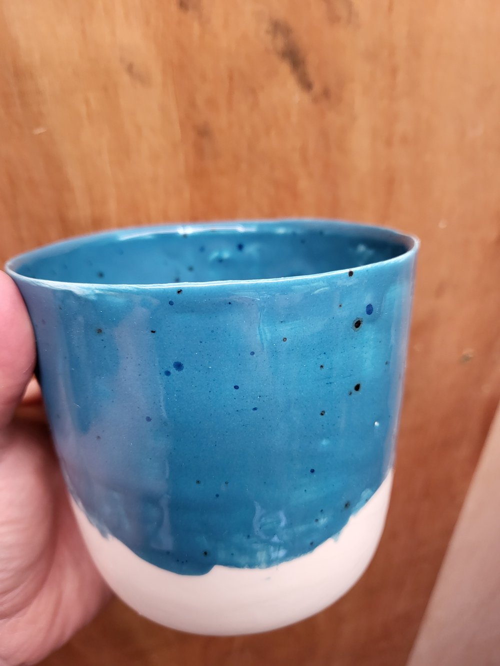 Dark duck egg cups
