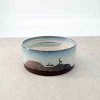 Image 1 of MADE TO ORDER Deer on Hill Cereal Bowl