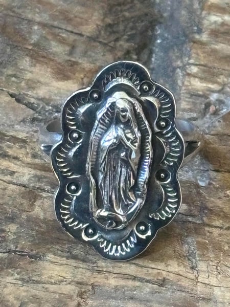 Image of Our Lady of Guadalupe Stamped Ring 