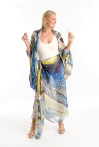 Image 2 of RAINBOW REEF  SILK MIX SARONG