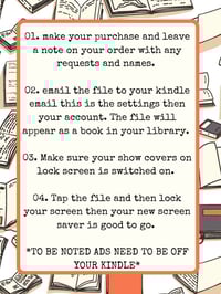 Image 11 of Kindle Screen savers personalised 