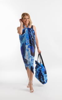 Image 2 of OCEAN  BREEZE SILK MIX SARONG