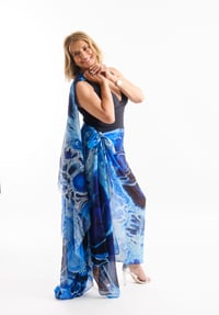 Image 1 of OCEAN  BREEZE SILK MIX SARONG