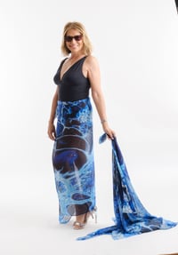 Image 4 of OCEAN  BREEZE SILK MIX SARONG