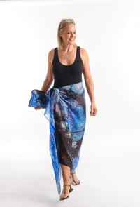 Image 1 of SERENE NIGHT SILK SARONG