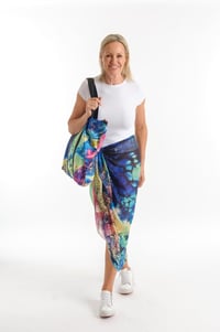 Image 1 of TURTLE COVE SILK MIX SARONG