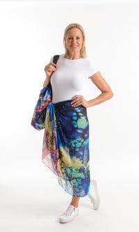 Image 2 of TURTLE COVE SILK MIX SARONG