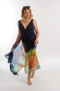 Image 1 of AZURE SILK  MIX SARONG