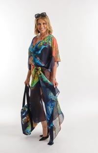 Image 3 of AZURE SILK  MIX SARONG