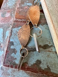 Image 5 of Asymmetrical Autumnal earrings/ n90