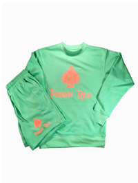 Image 1 of Luxury Short Set: Mint Green + Grapefruit