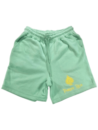 Image 3 of Luxury Short Set: Mint Green + Yellow
