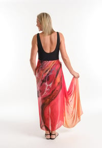 Image 5 of SUNSET  SILK MIX SARONG