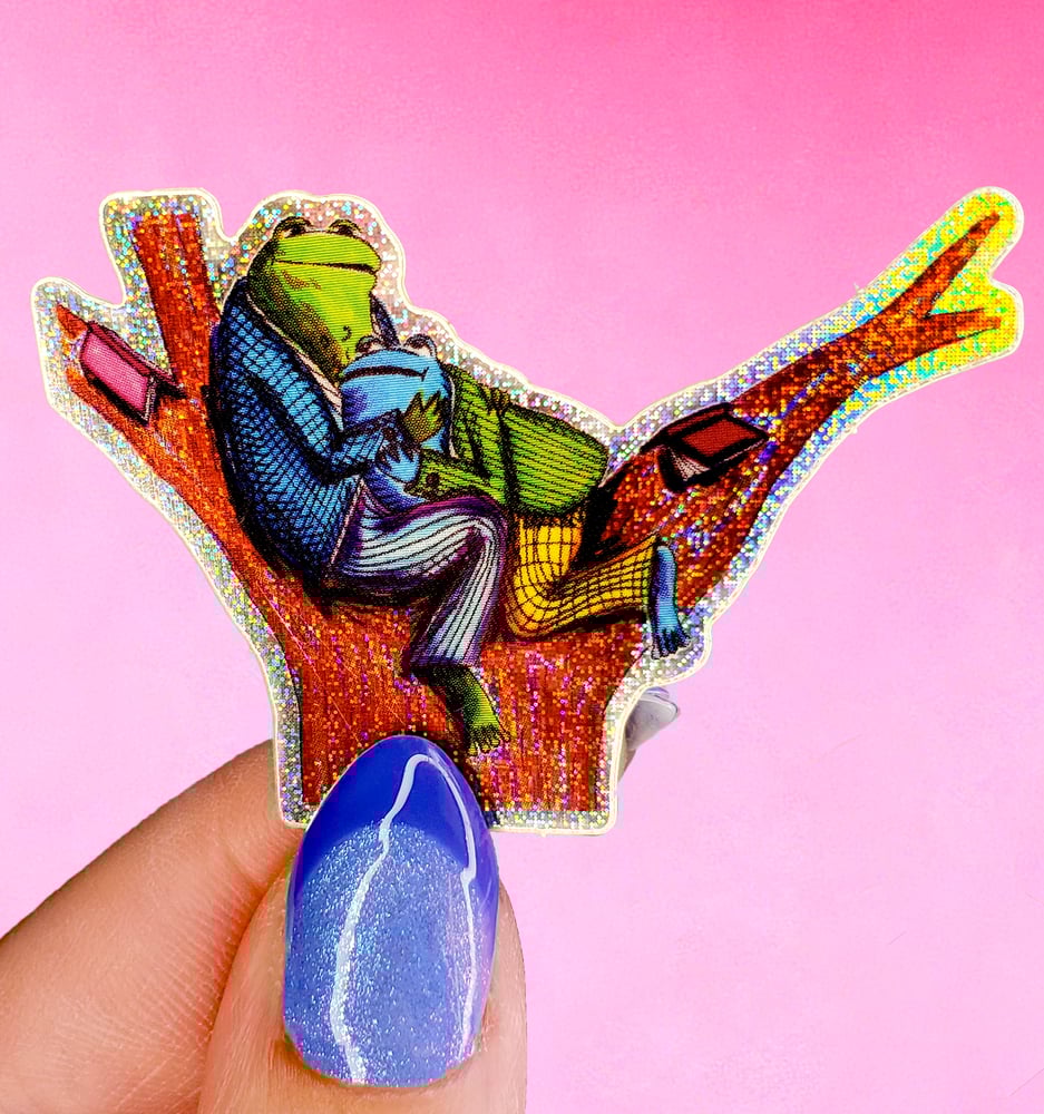 Image of Gay Frogs Sticker