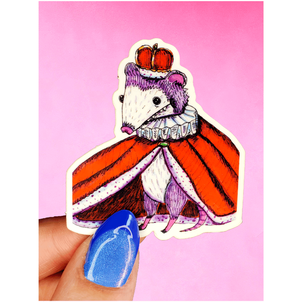 Image of Opossum King Sticker