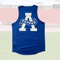 Image 2 of Big Scroll (Royal Blue) - Unisex Running Vest