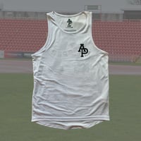 Image 1 of Big Scroll (Bright White) - Unisex Running Vest