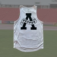 Image 2 of Big Scroll (Bright White) - Unisex Running Vest