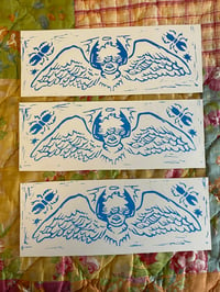 Image 1 of Beetle Angel Stamp Lino Print