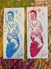 Image 1 of Abe in Jeans Lino Print