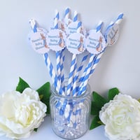 Baby Shower Straws, Peter Rabbit Baby Shower Theme, Straws,Peter Rabbit Drinking Straws