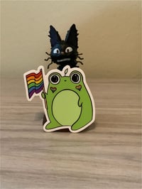 Image 1 of Pride Frog Sticker