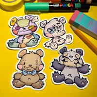 Image 1 of Teddy Sticker Set