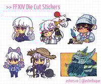 Image 1 of FFXIV Die Cut Stickers