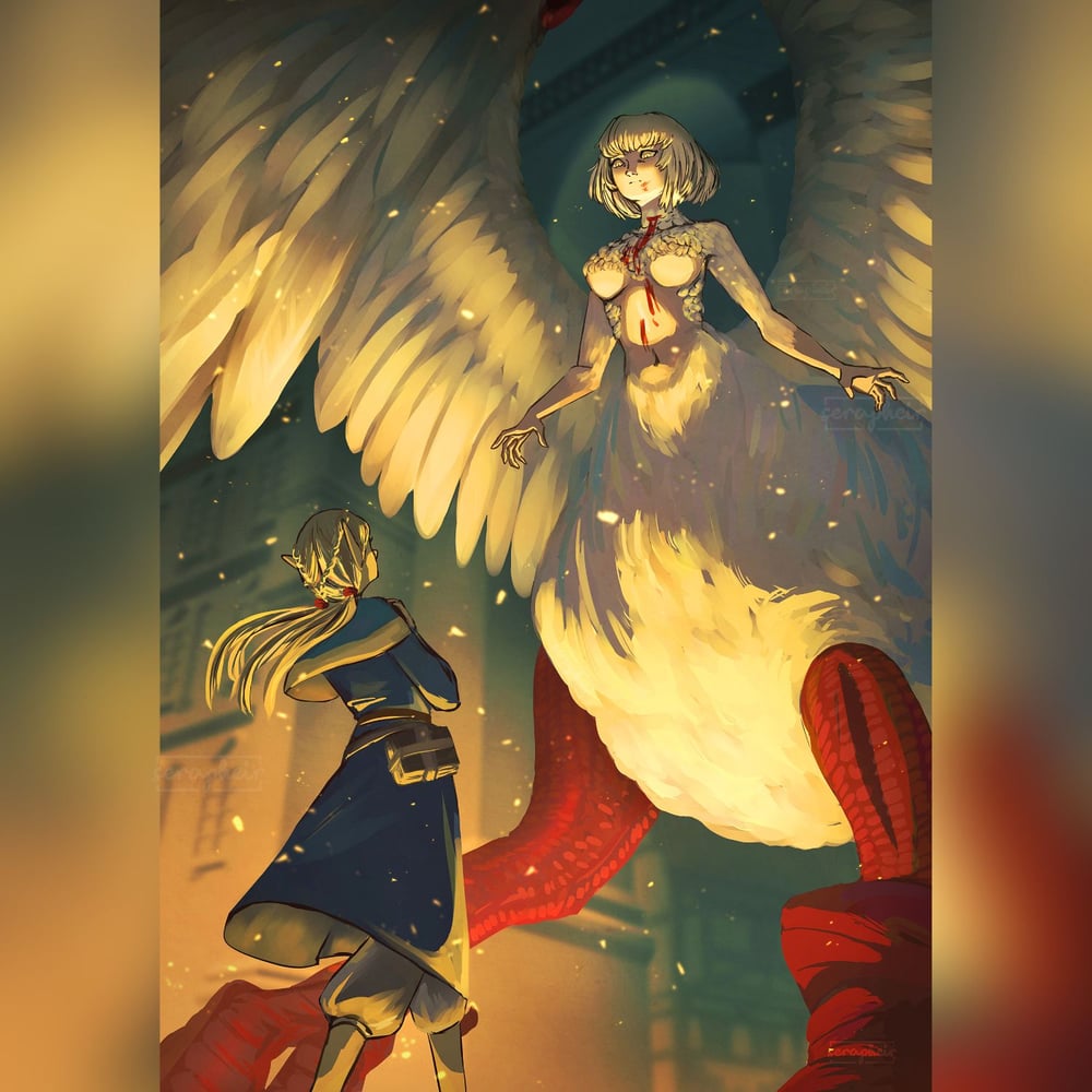 Image of Chimera Falin - Dungeon Meshi Print