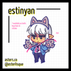 FFXIV EstiNYAN Key Ring & Sticker